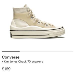 Kim Jones x Converse sneakers off white